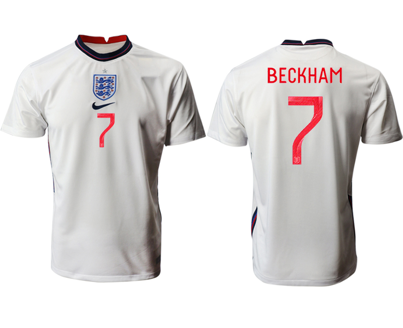 Men 2021 Europe England home AAA version #7 white soccer jerseys->england jersey->Soccer Country Jersey